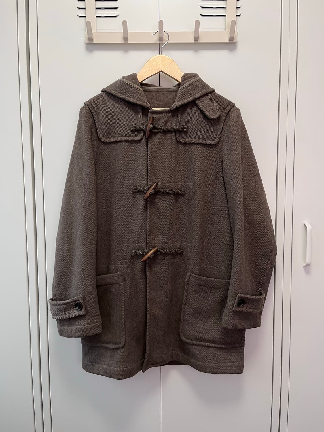 Comme ca ism 브라운 울 더플코트 상품이미지3