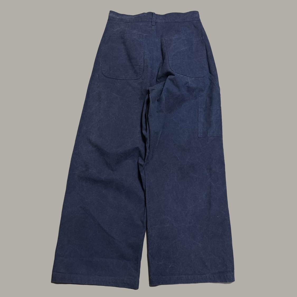 INHERIT by 저널스탠다드 블루 코튼 데님 루즈 와이드 워크 팬츠 상품이미지7