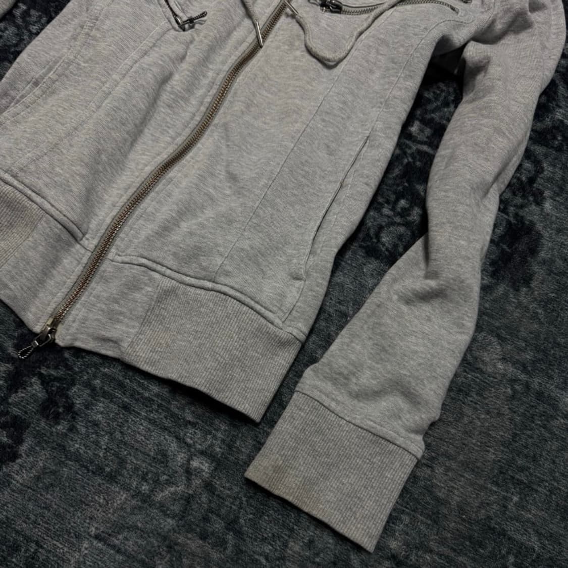 Fuga grey riders multi zip hoodie 상품이미지5