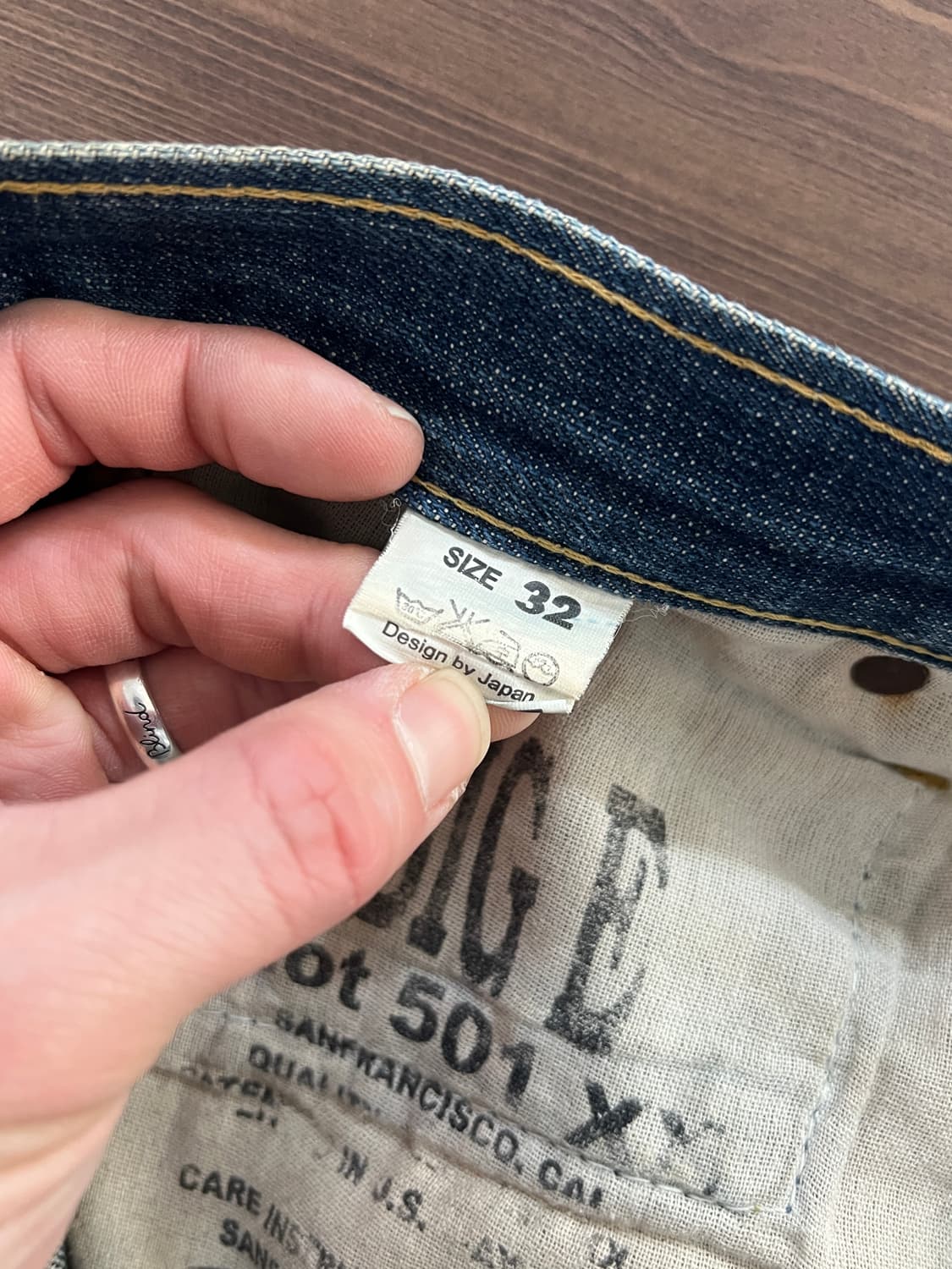 90s USA Levis 리바이스 501 빅E 스트레이트 데님 팬츠 상품이미지6