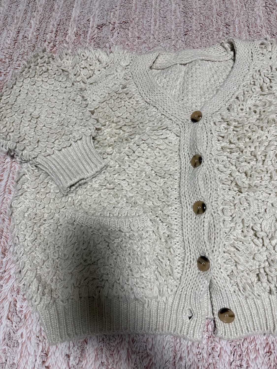 뽀글이 퍼 가디건 상품이미지3