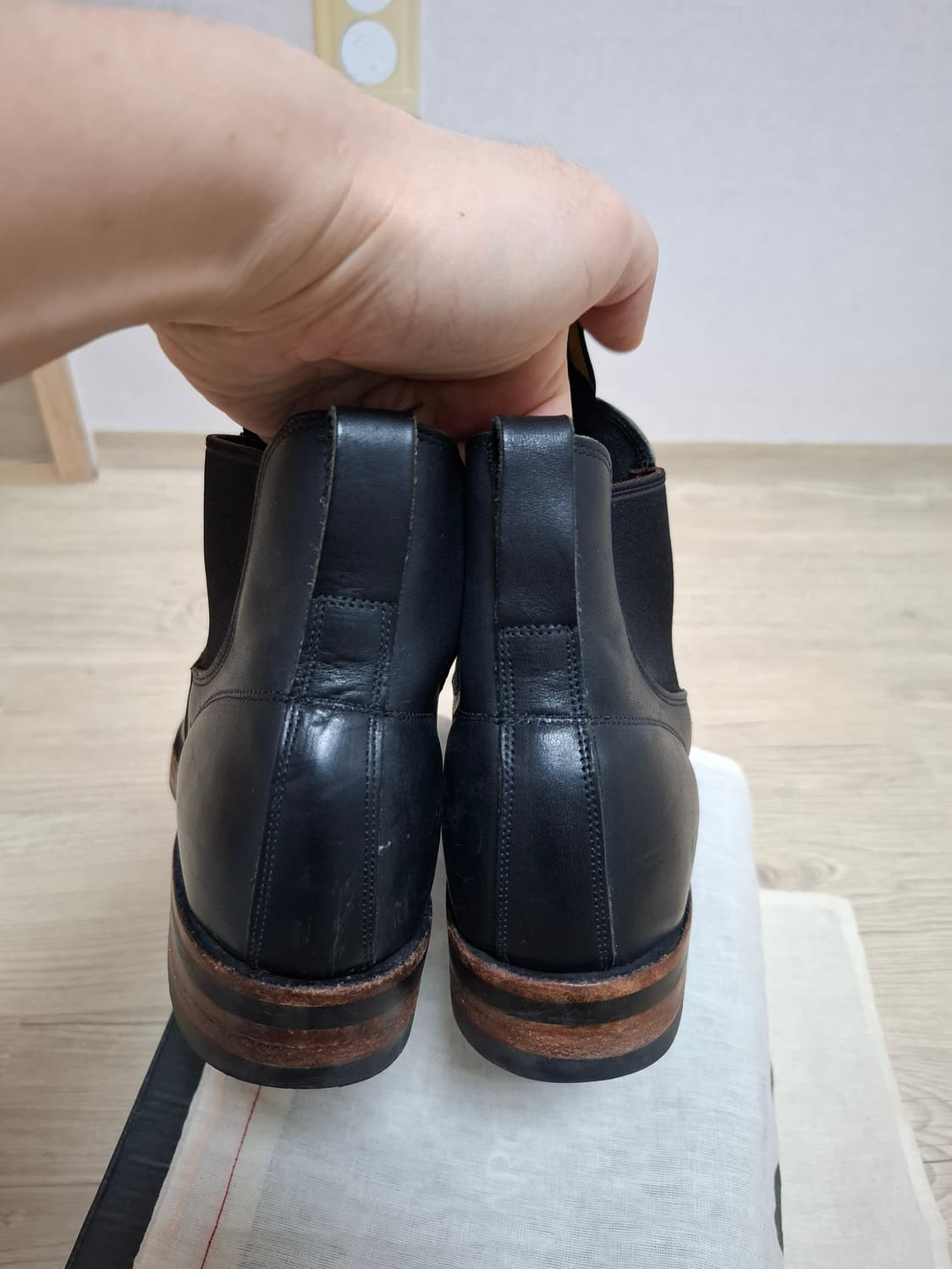 9D 더블알엘 콩그레스 첼시 부츠 블랙 상품이미지4