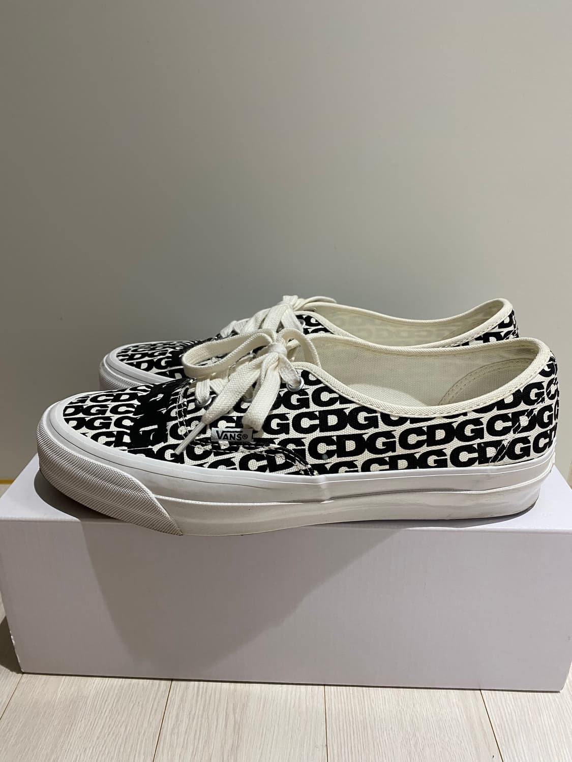 반스 x CDG OTW 어센틱 화이트 블랙 285mm  상품이미지5