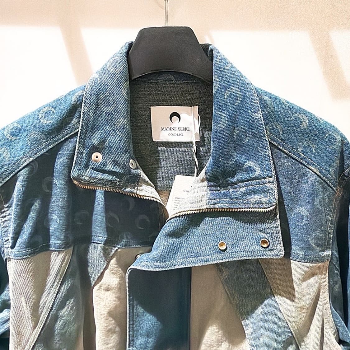 (정품/새상품) 마린 세르 여성 데님 크레센트 집업 코트 상품이미지2