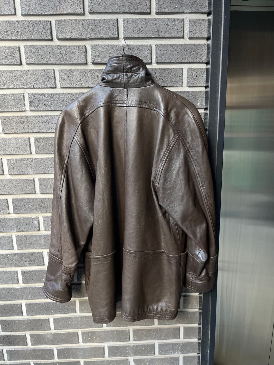 90s CIEL-UN lambskin 양가죽 더블브레스트 자켓 상품이미지7