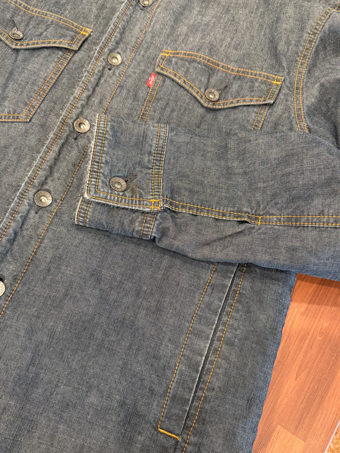 00s Levis 리바이스 쉐르파 데님 트러커 자켓 상품이미지8