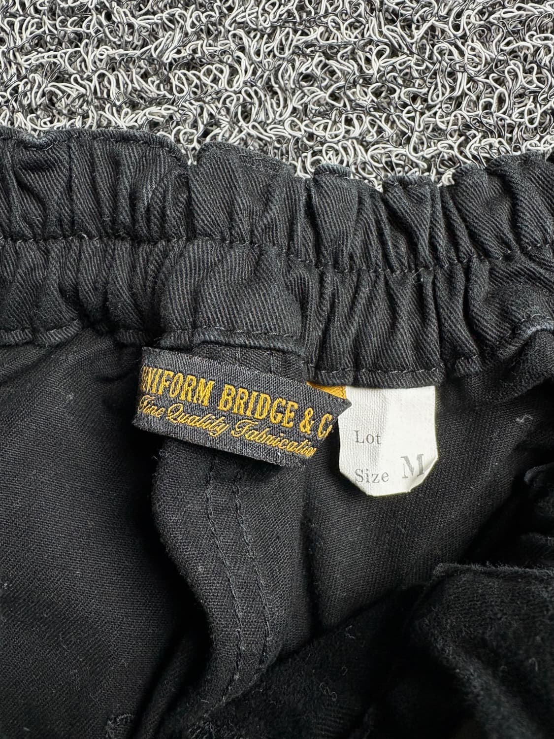 유니폼브릿지 아메카지 와이드 벌룬 퍼티그 팬츠 블랙 2262 상품이미지3