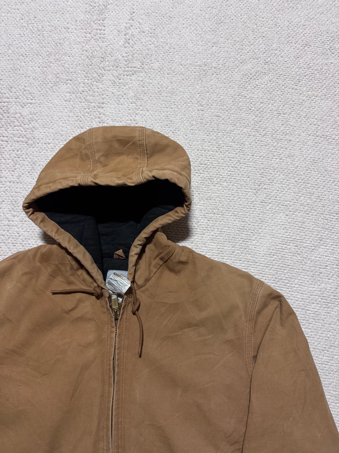 칼하트 USA made J140 브라운 액티브 자켓 M 상품이미지2