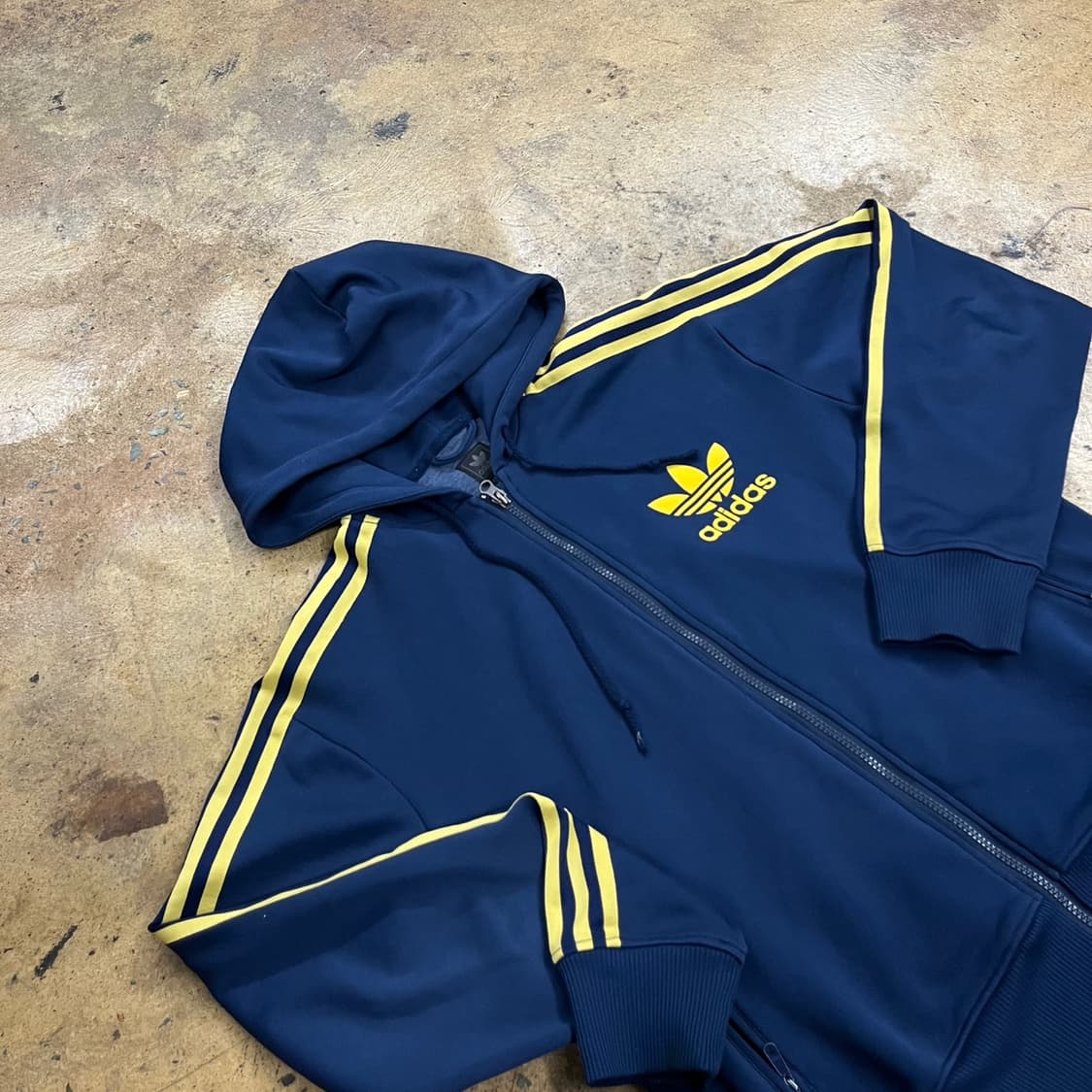 아디다스 네이비 레몬 후플 후드집업 져지 100 상품이미지1