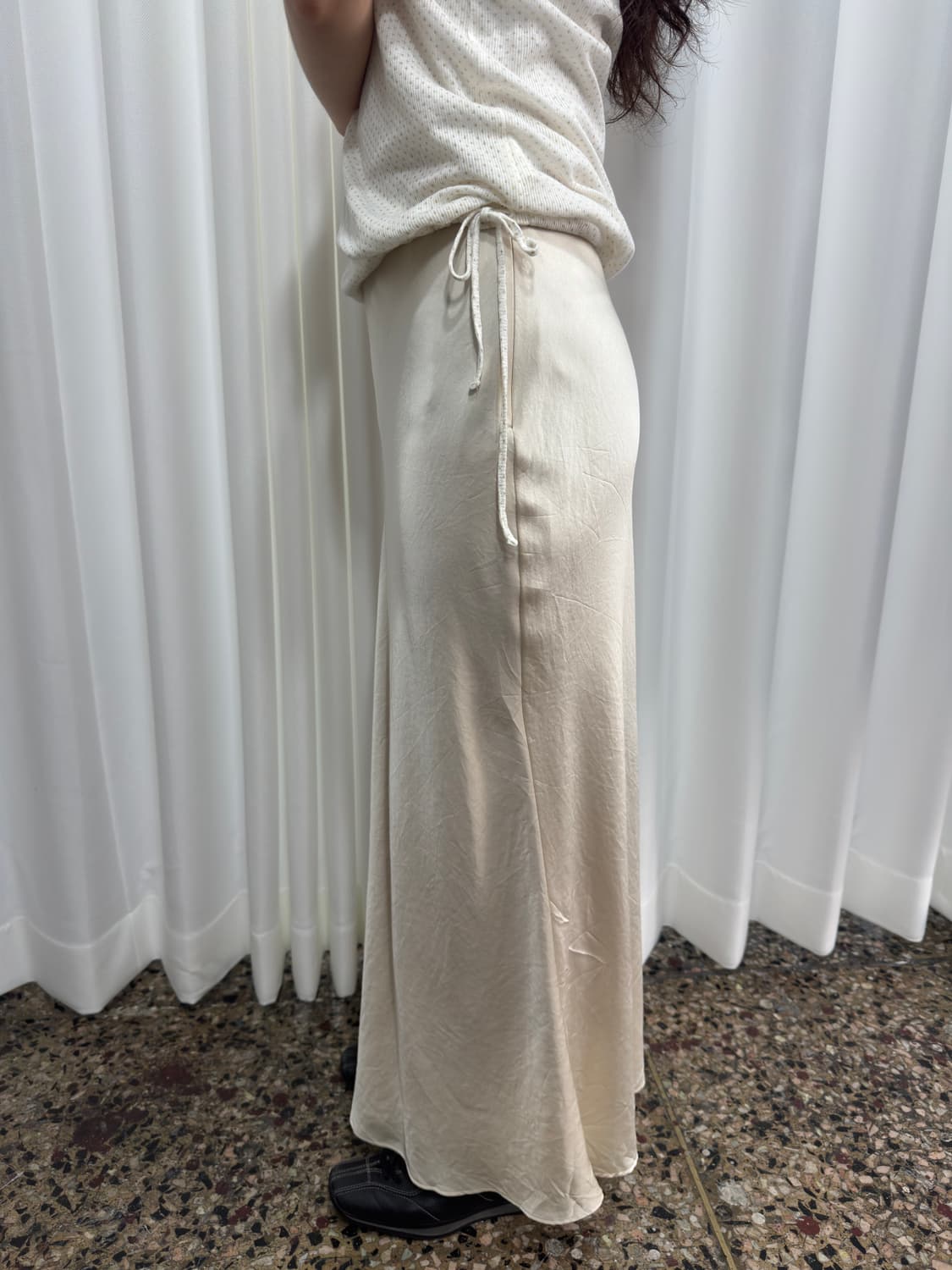 glossy maxi skirt 상품이미지5