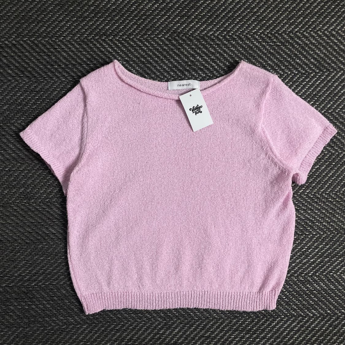 빈티지 우먼스 부클레 크롭 니트y 3208 상품이미지2