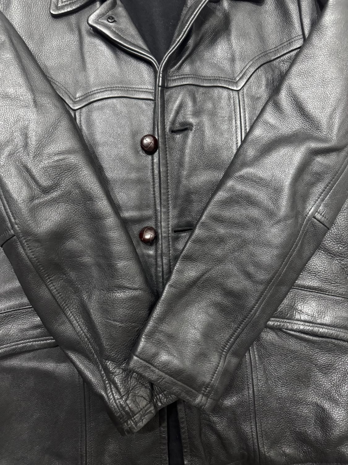 빈티지 리바이스 카우하이드 웨스턴 레더 카코트 XL 올드갭 더블알엘 상품이미지7