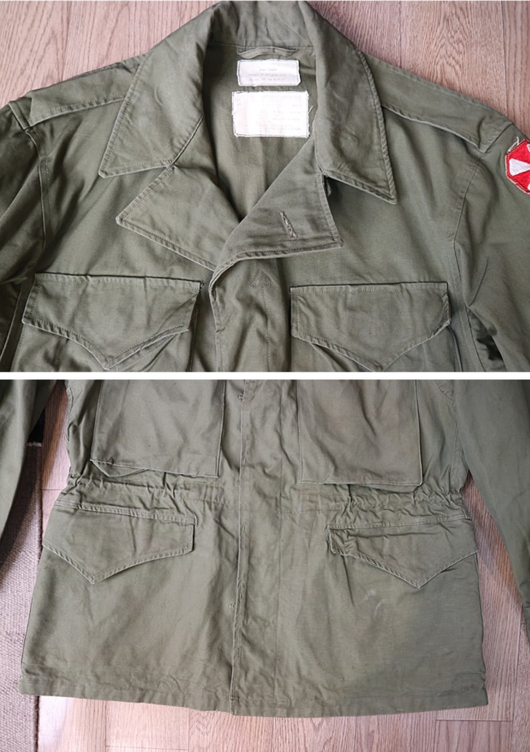 50S 한국전쟁 미군야상 US Army M1950 필드자켓 1951년산 상품이미지2