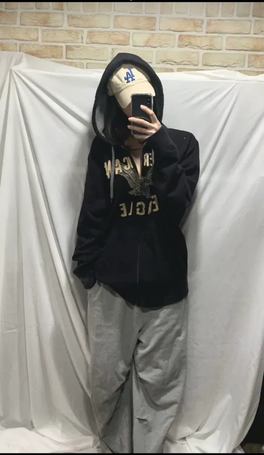 아메리칸이글 후드집업,XL,다크네이비 상품이미지4