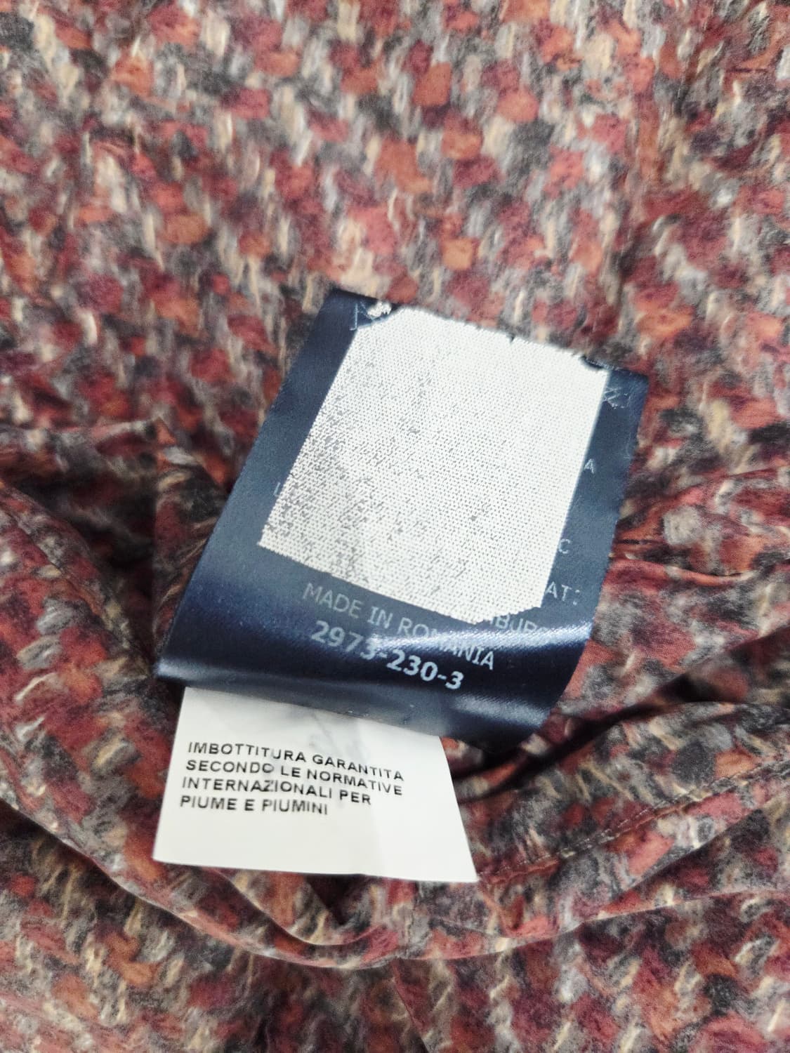 에르노(Herno) 트위드 패턴 7부 하프넥 구스다운 패딩 상품이미지10