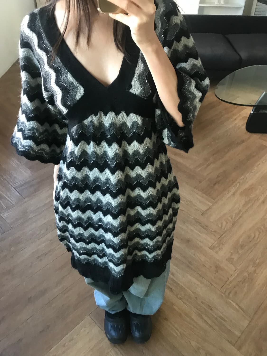 vintage knit one-piece 상품이미지2