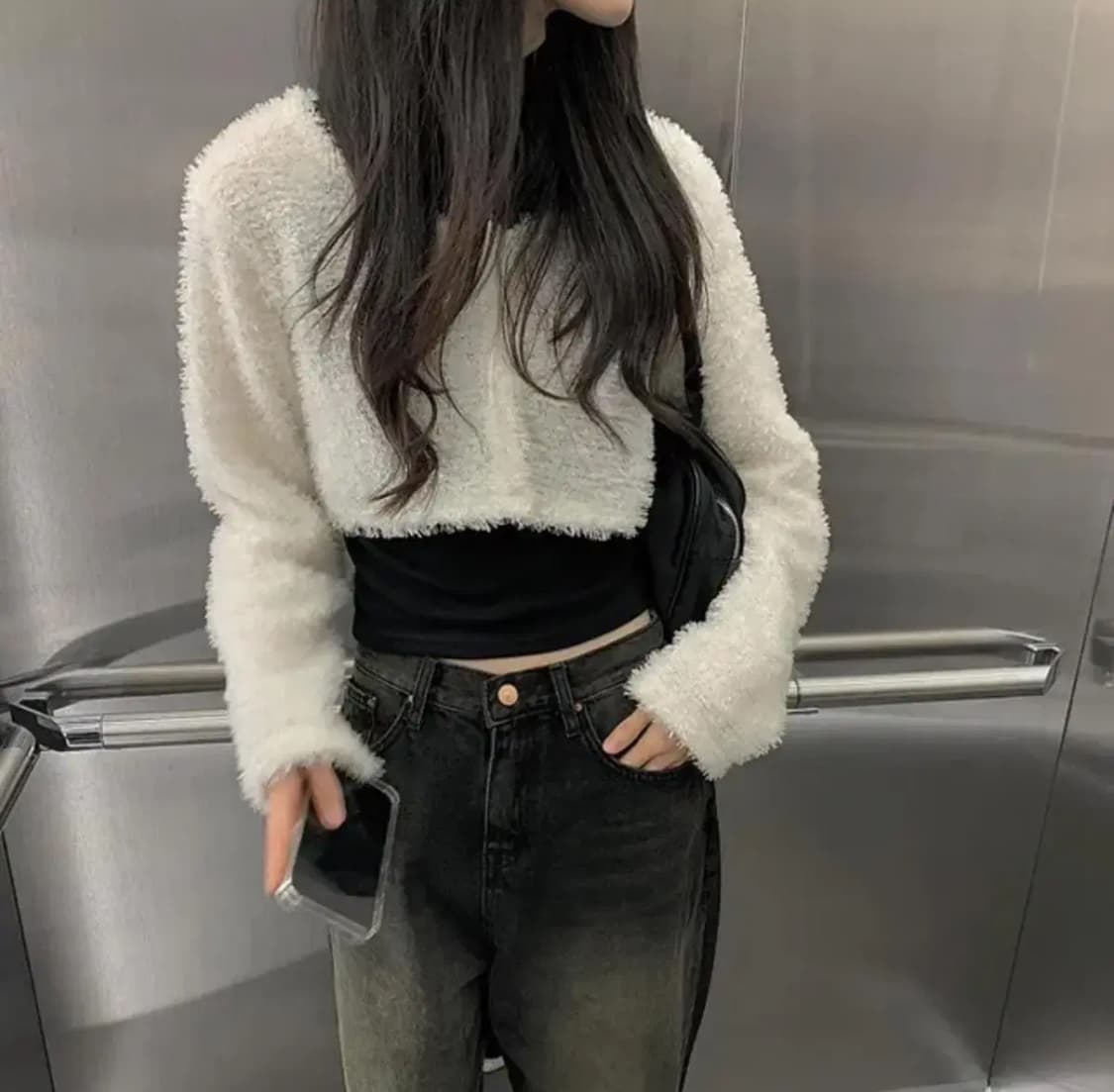 애니원모어 푸들 퍼 가디건 상품이미지1