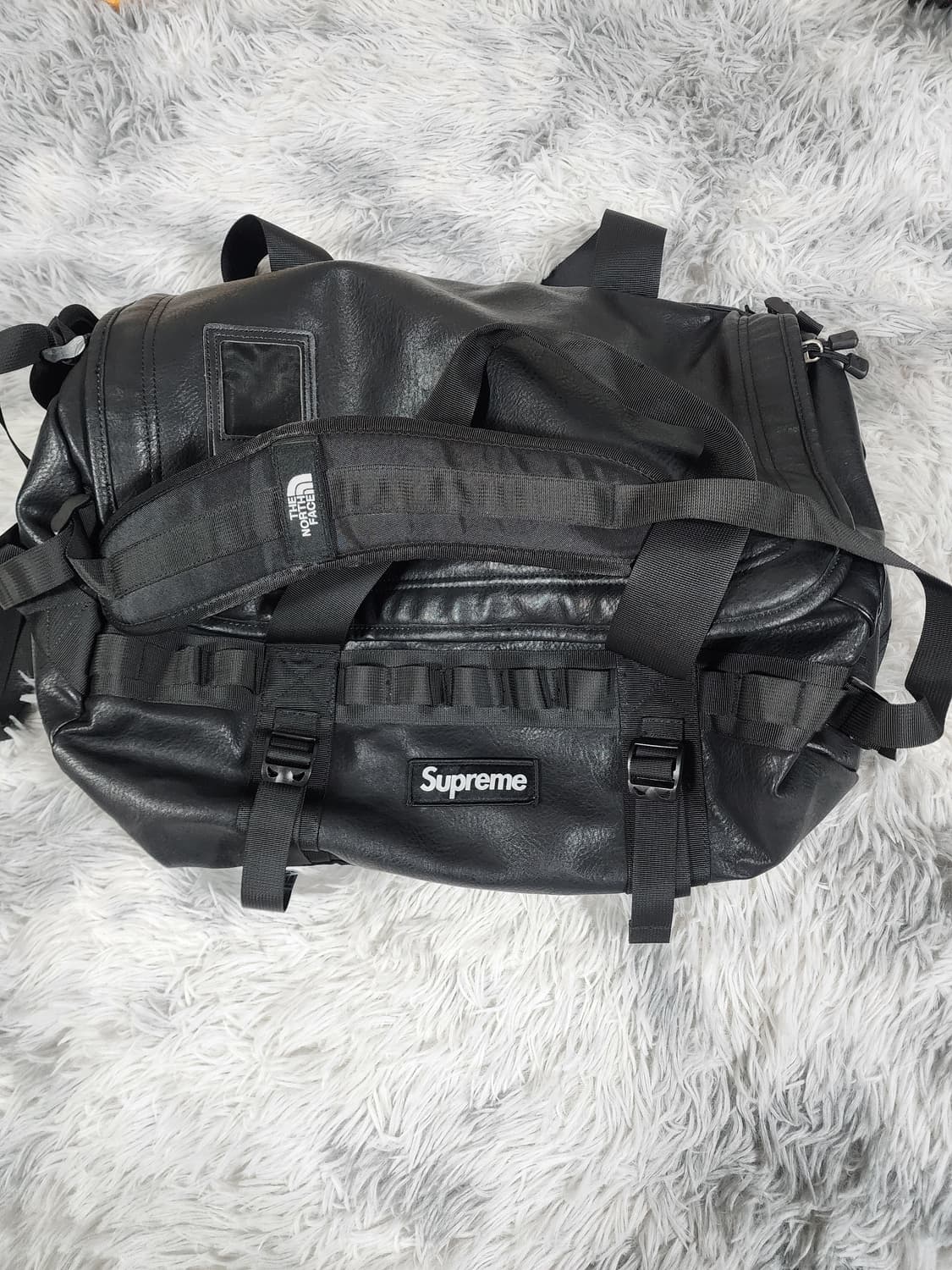 슈프림 x 노스페이스 가방 블랙 상품이미지1