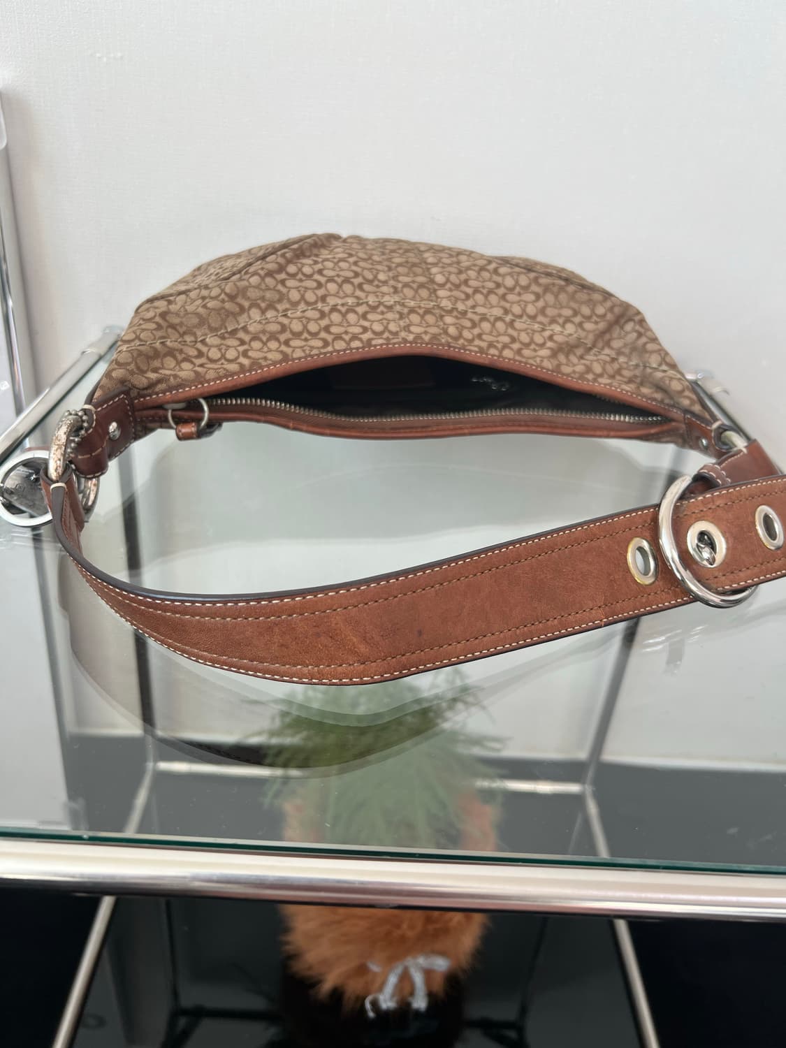 코치 자카드 숄더백 Y2K 상품이미지9