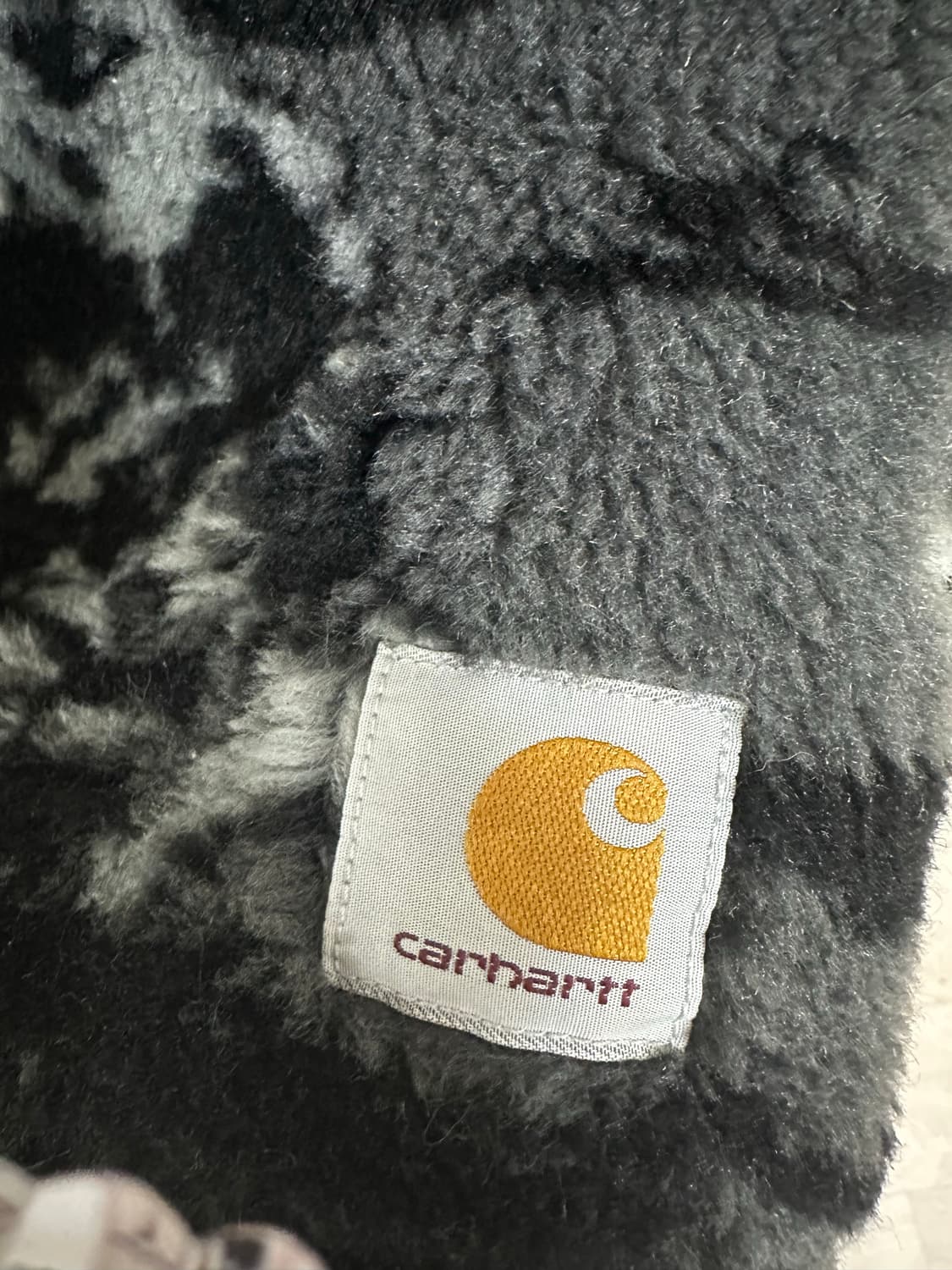 Carhartt WIP 하이 플레인스 라이너 자카드 블랙 설산 후리스 상품이미지5