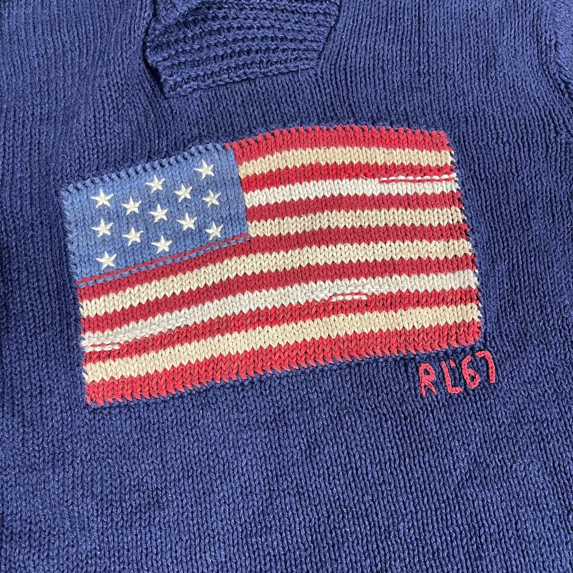 [Polo] 폴로랄프로렌 성조기 숄카라 니트 상품이미지3