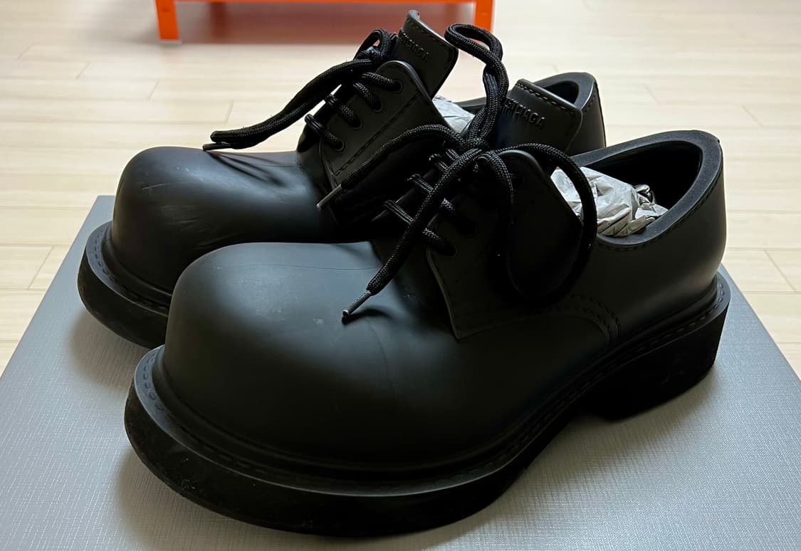 (39)발렌시아가 스테로이드 더비 블랙 상품이미지1