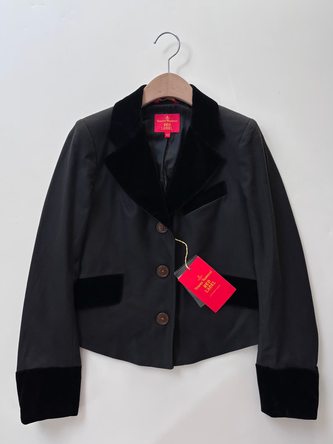 Vivienne Westwood 비비안웨스트우드 레드라벨 블랙 울 자켓 상품이미지5