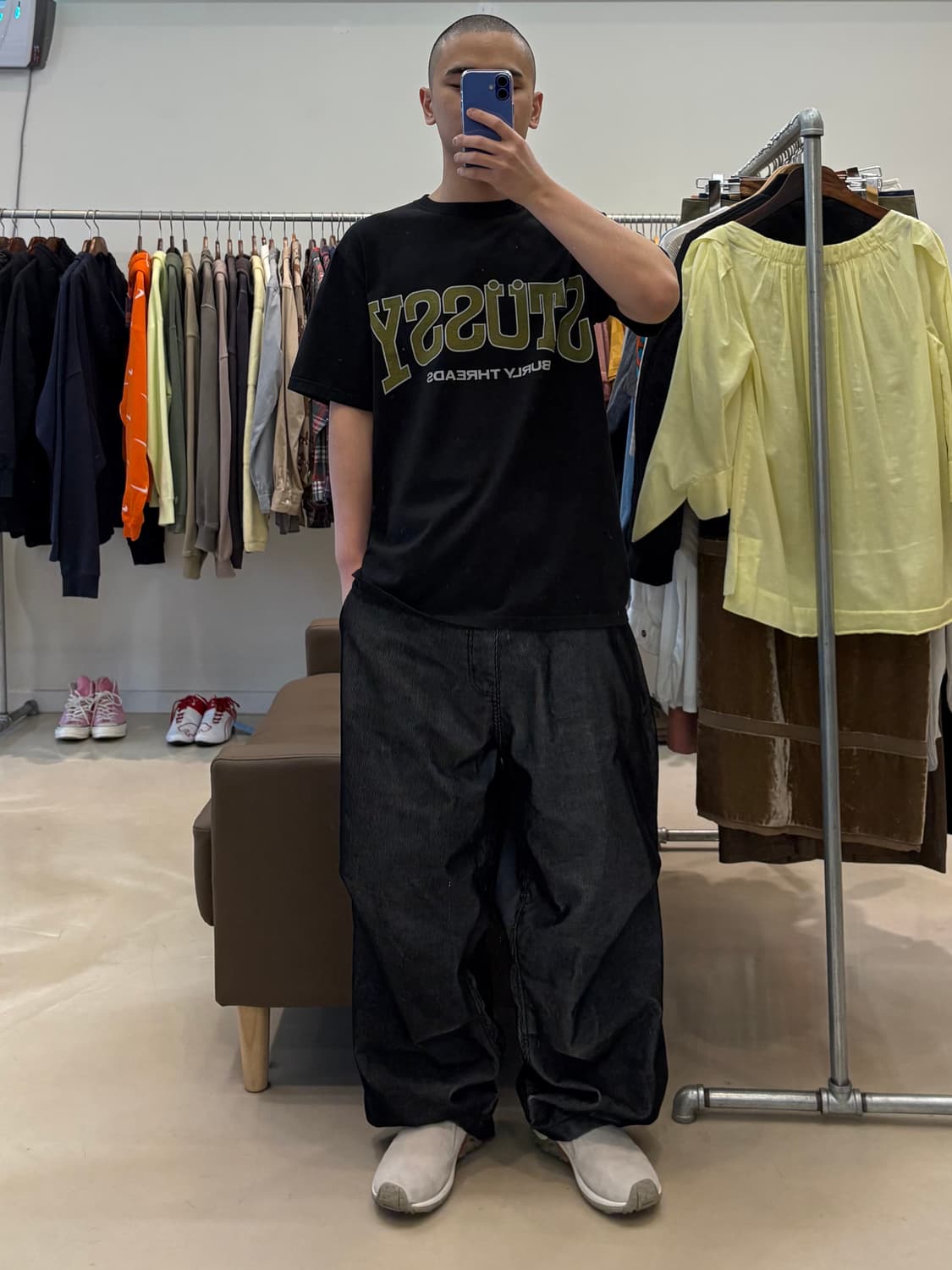 스투시 벌리 쓰레드 피그먼트 다이드 티셔츠 상품이미지8