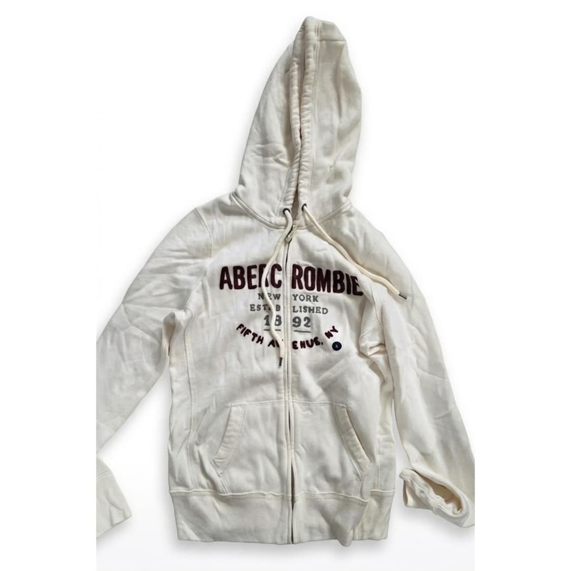 🤍교복템🤍아베크롬비 화이트 후드집업🤍 상품이미지1