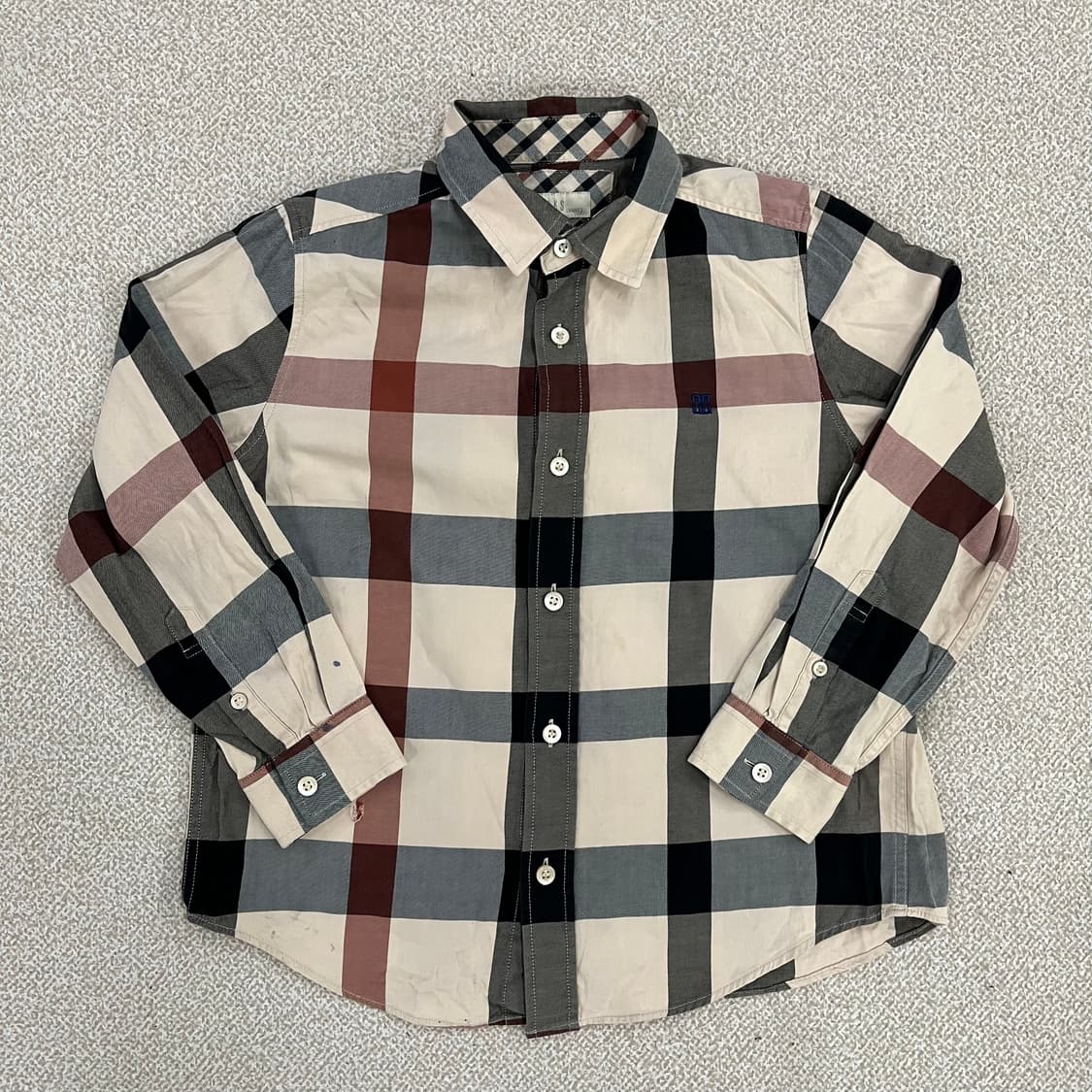 130 닥스 키즈 체트 셔츠 남방 0210M 상품이미지1
