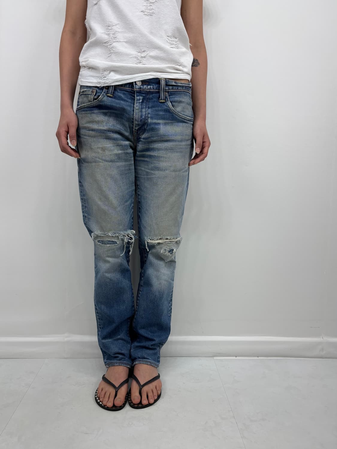 LEVIS 511 KNEE DISTRESSED 상품이미지6