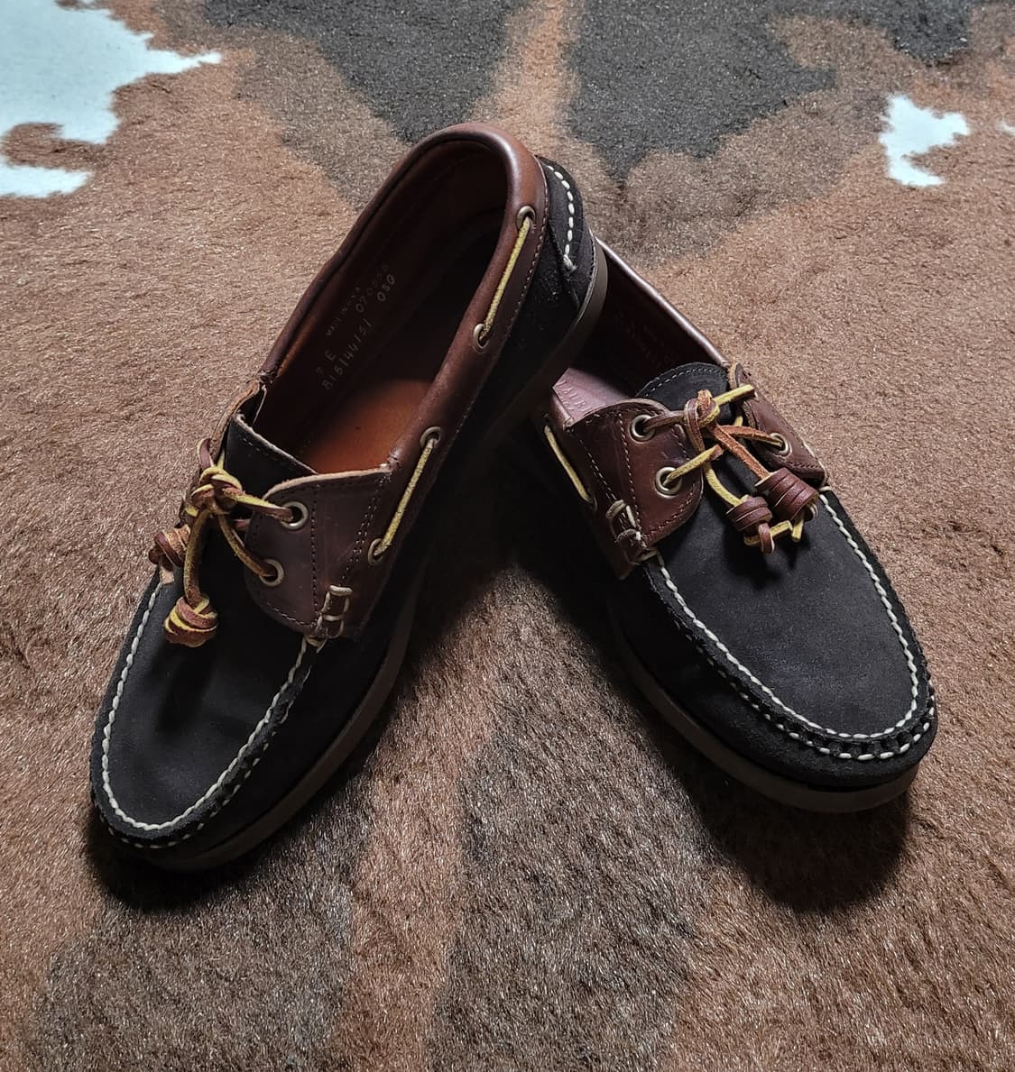 폴로 랄프로렌 남성용 스웨이드 보트슈즈(9E/Made in USA) 상품이미지1