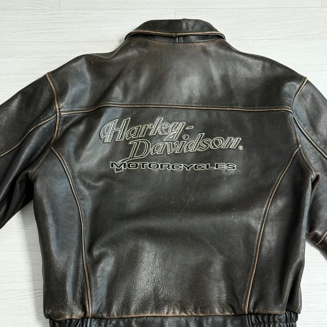 할리 데이비슨 Motorcycle 가죽자켓 다크브라운 상품이미지6