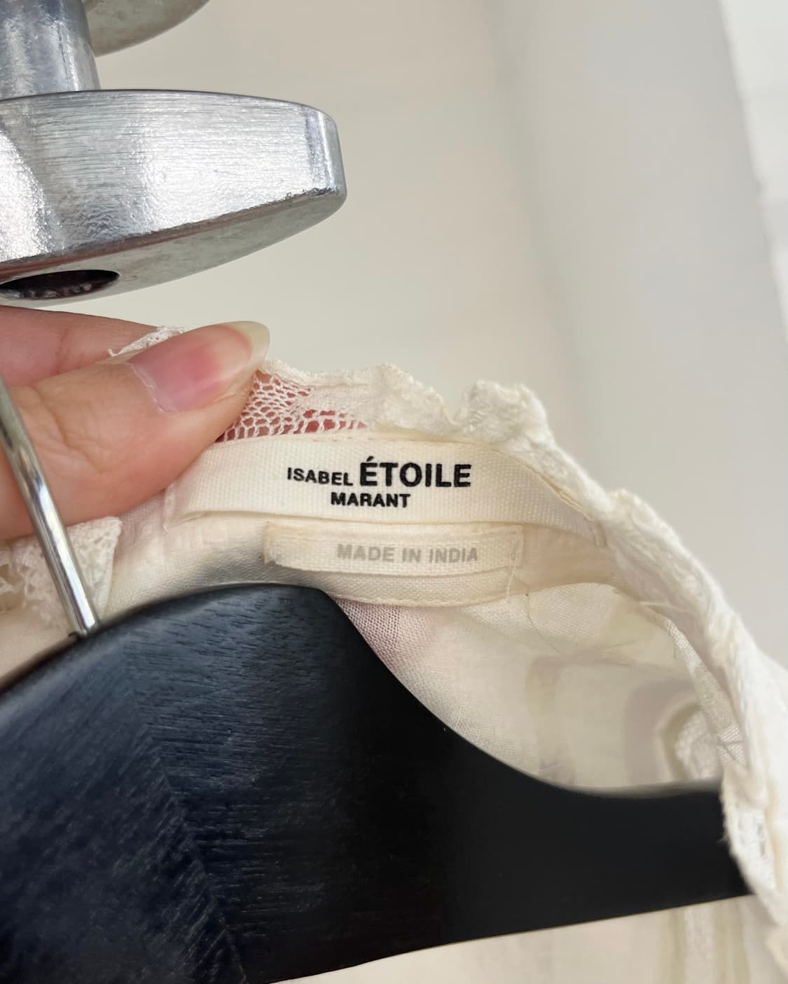 이자벨마랑 화이트 코튼 블라우스 상품이미지6