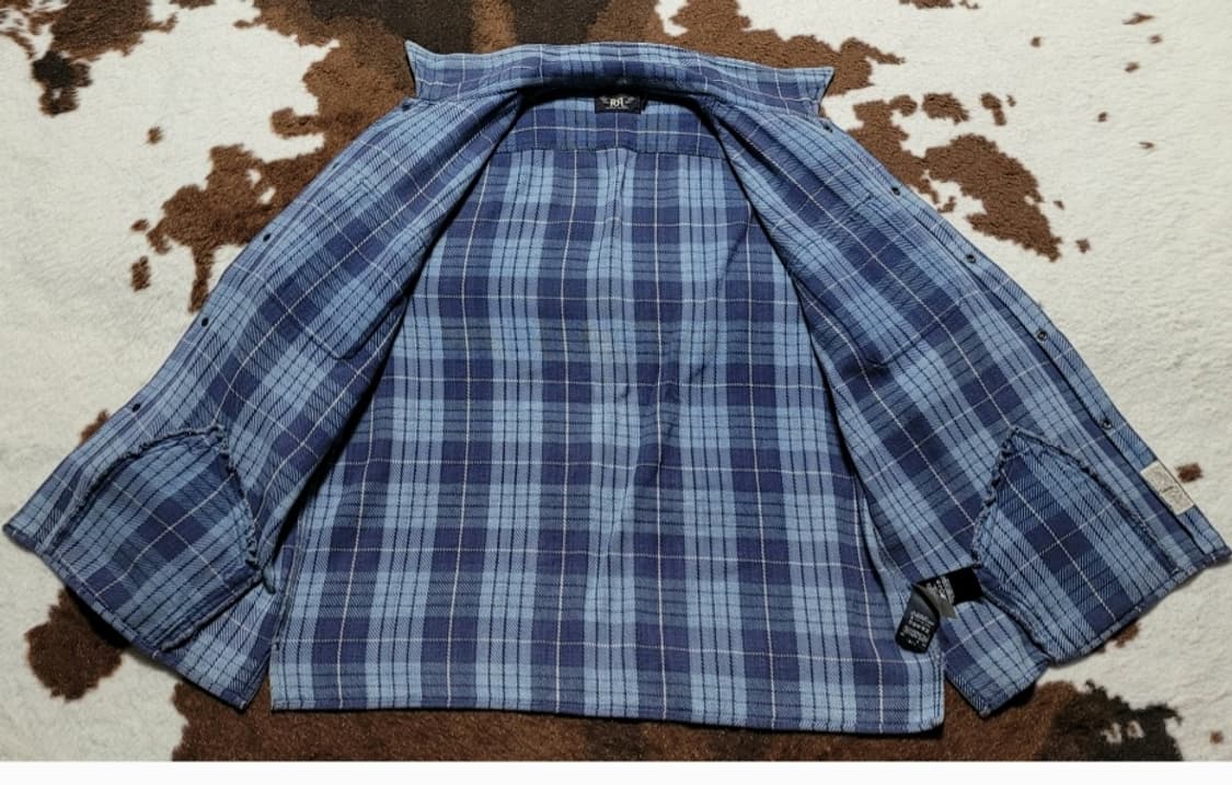 RRL 아우터 & 남방 블루체크(XL) 상품이미지2