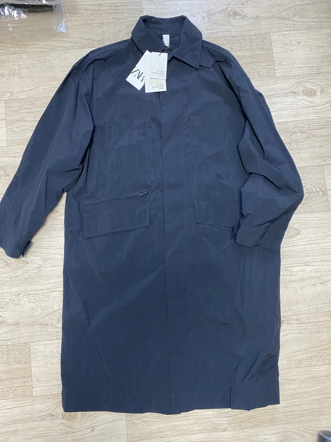 [s-m] 자라 x 스튜디오 니콜슨 트렌치 코트 네이비 상품이미지1