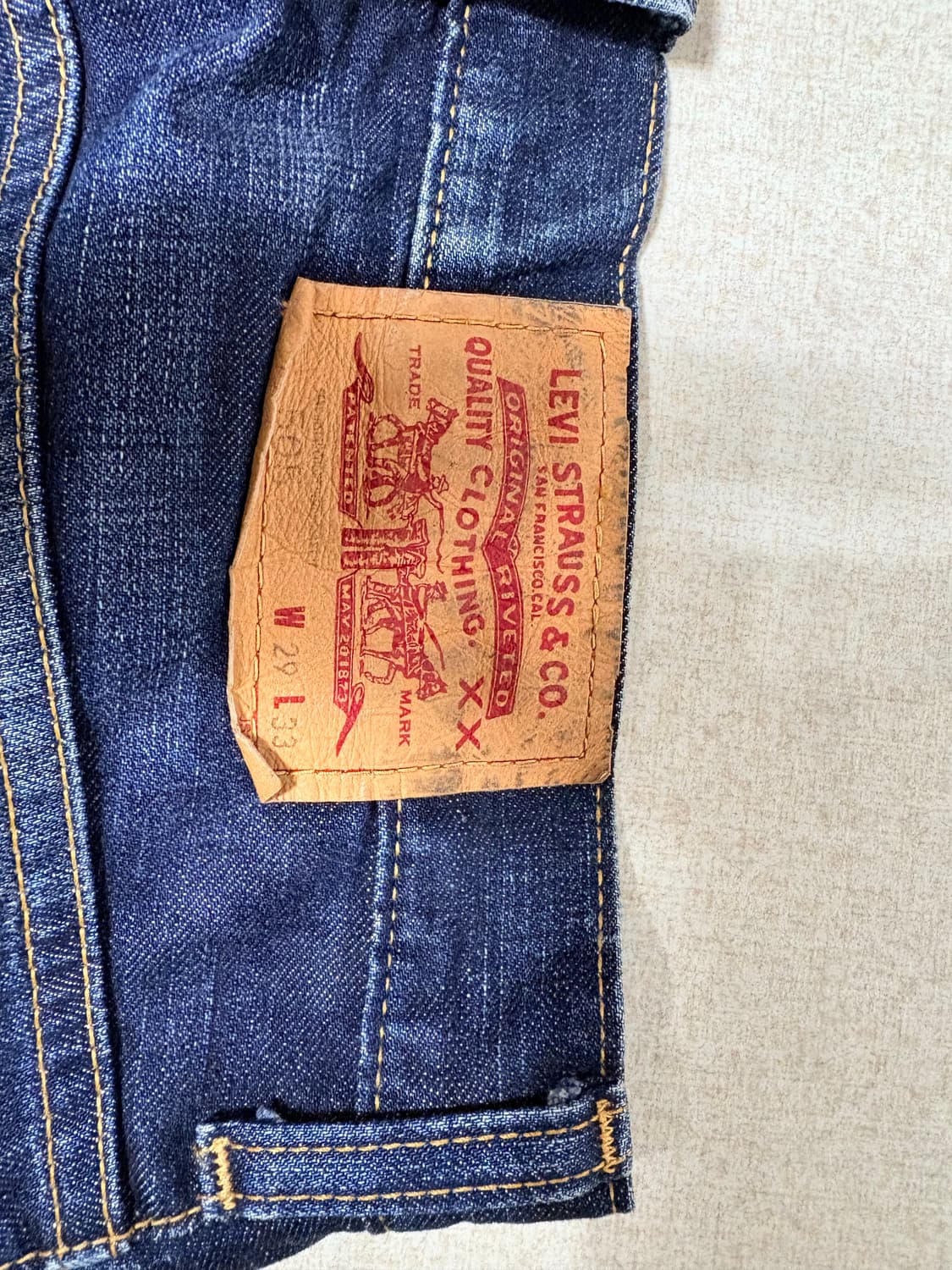 리바이스 505 중청 워싱 상품이미지4