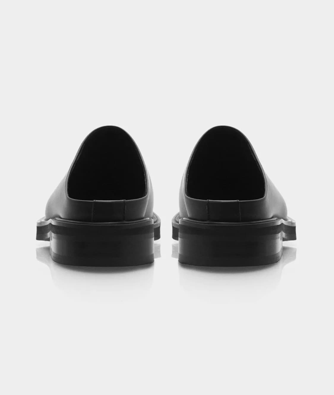 러프넥 무다 블로퍼 뮬 블랙 수제화 상품이미지5