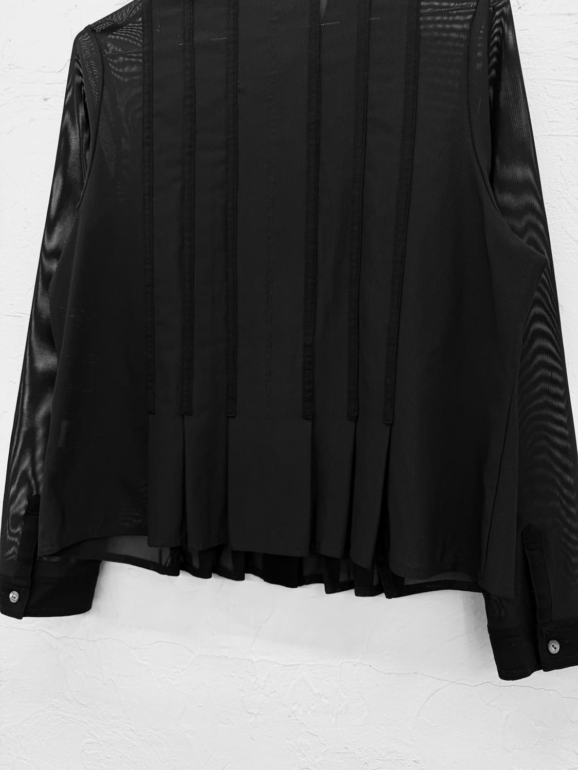 brund pirttelli 플리츠 시스루 자켓 상품이미지4