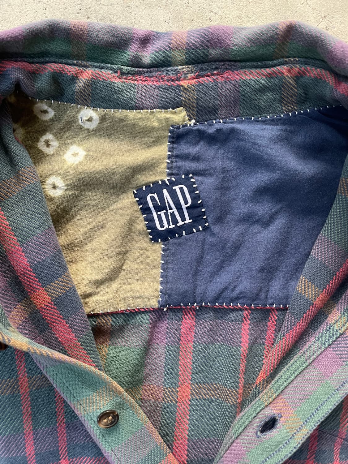 90-00s Old GAP Faded Check Shirt 상품이미지3