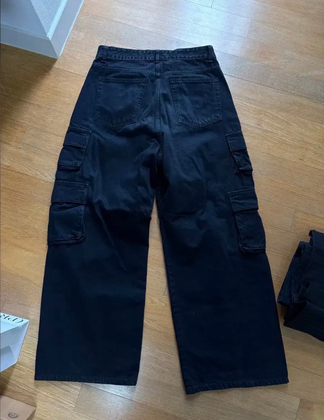 999휴머니티 카고 데님 팬츠 다이드 차콜 M 상품이미지2