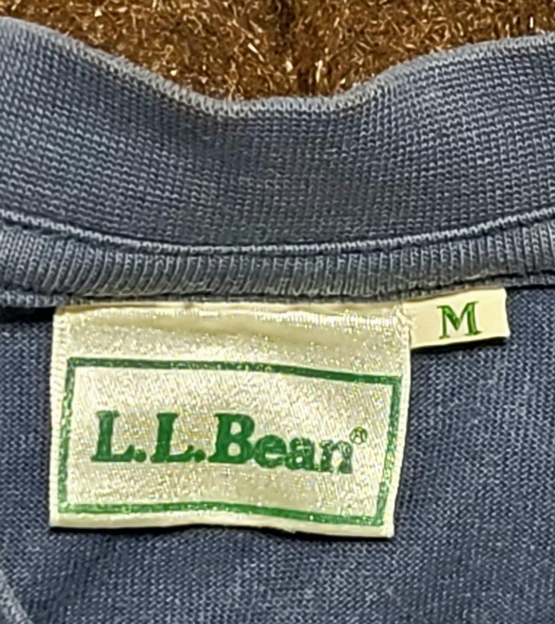 LLBean  (작은홀) 남성용 빈티지 블루 반팔티(M) 상품이미지7