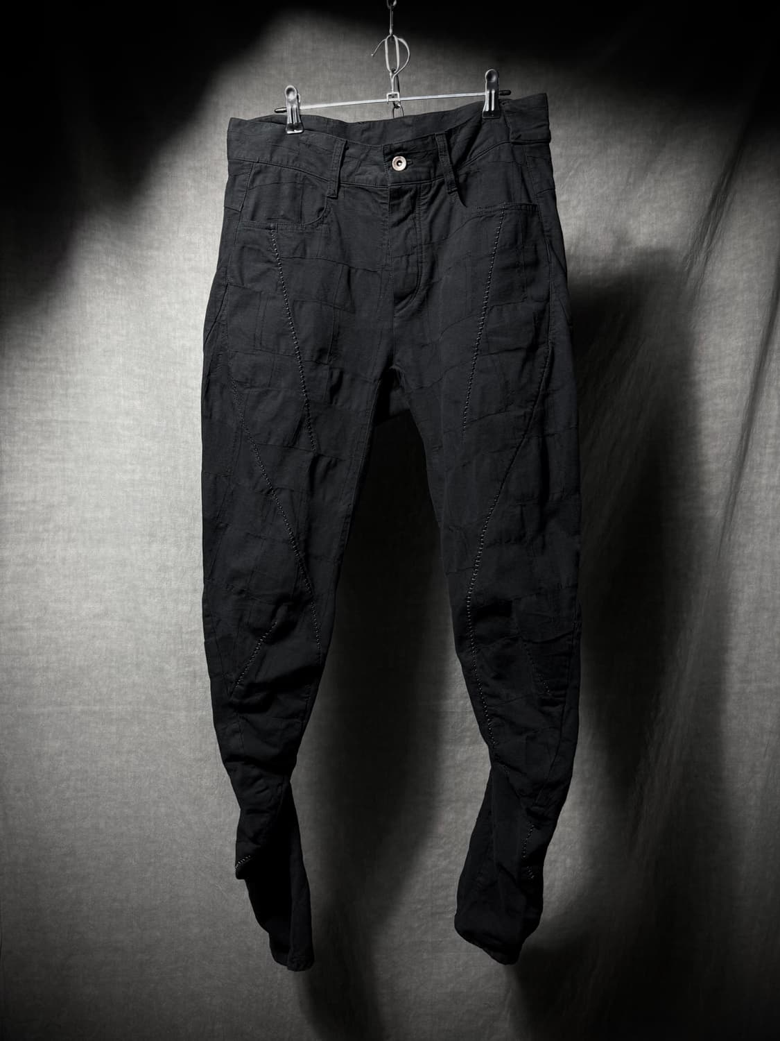 D.HYGEN Patchwork Overlock Curved Pants  상품이미지2
