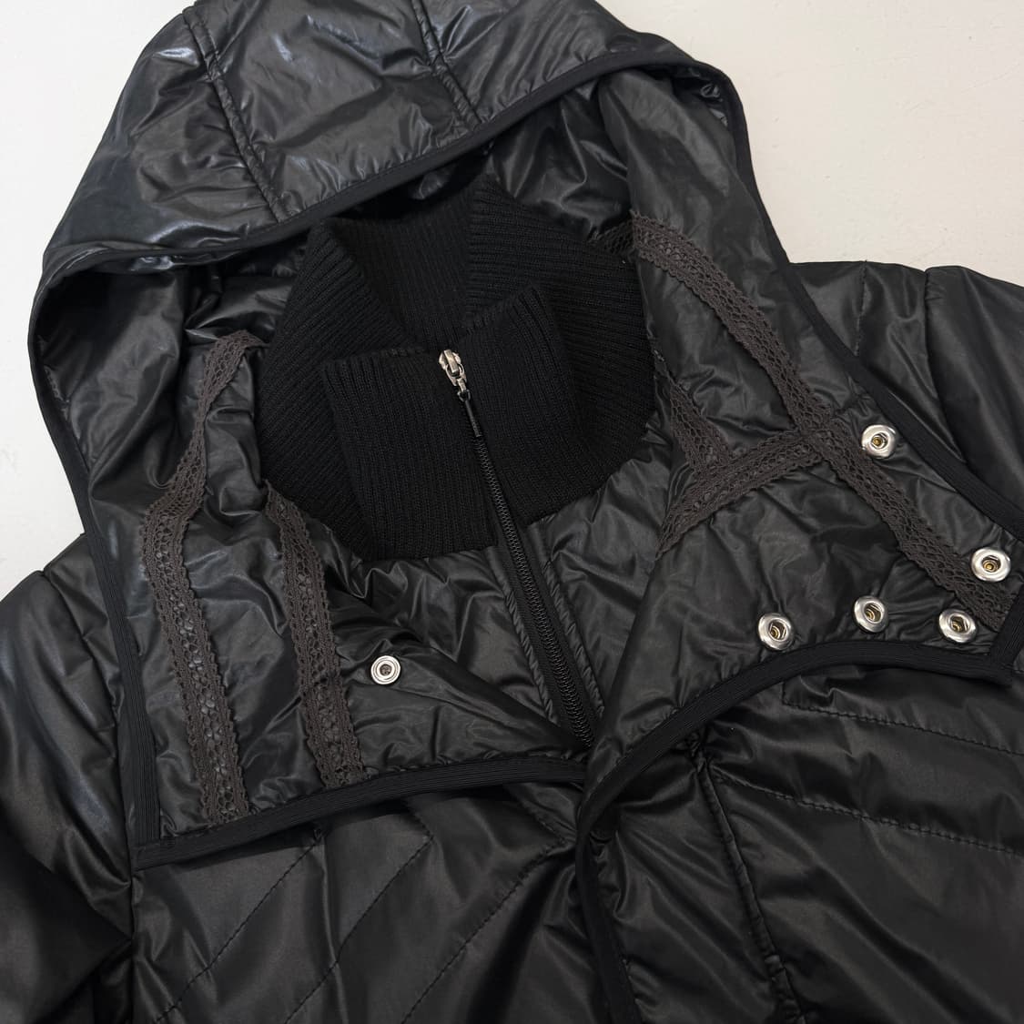 디젤 유광 풀오버 퀼팅 봄버 점퍼 자켓 상품이미지6