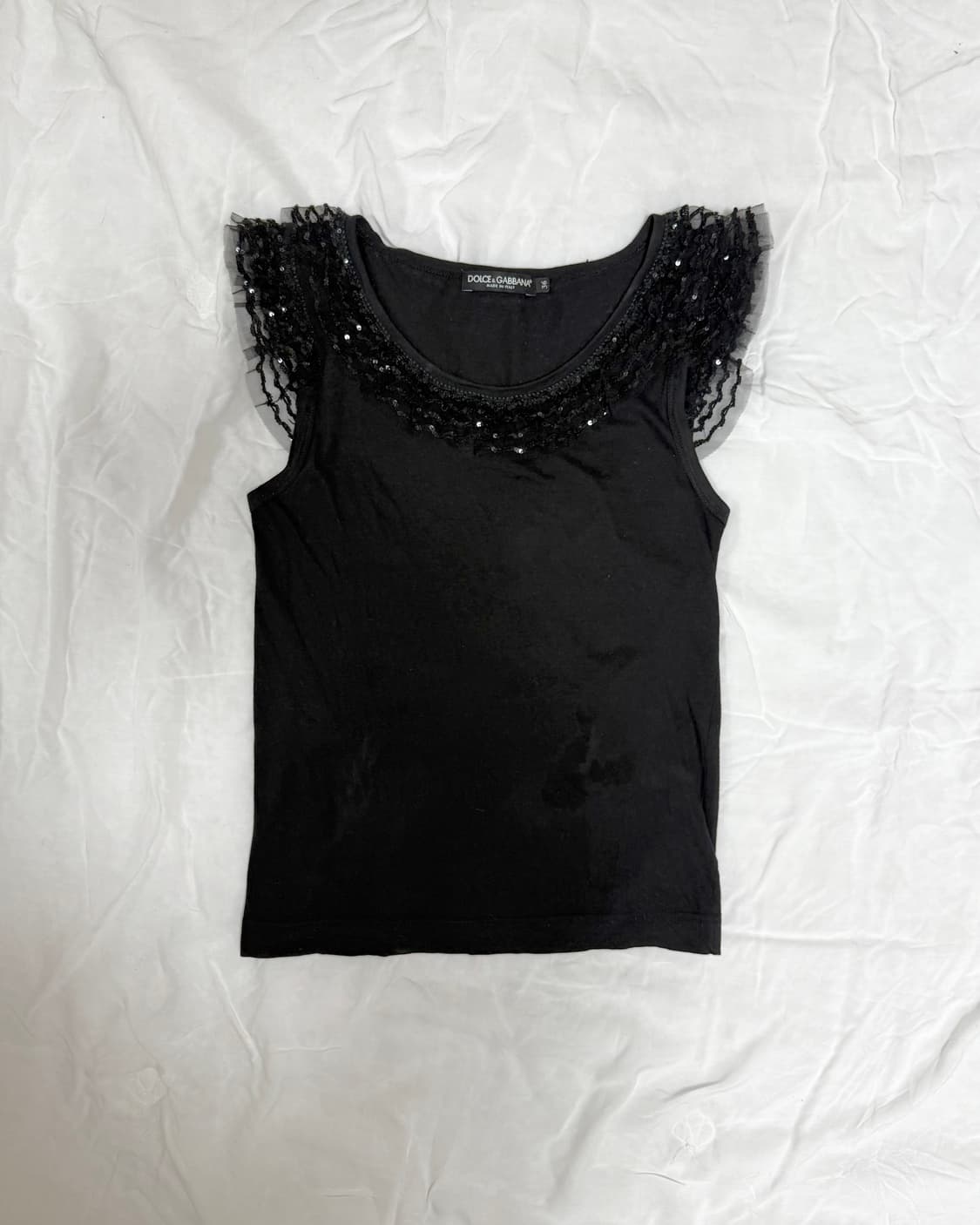 Dolce & Gabbana 스팽글 슬리브리스 상품이미지1