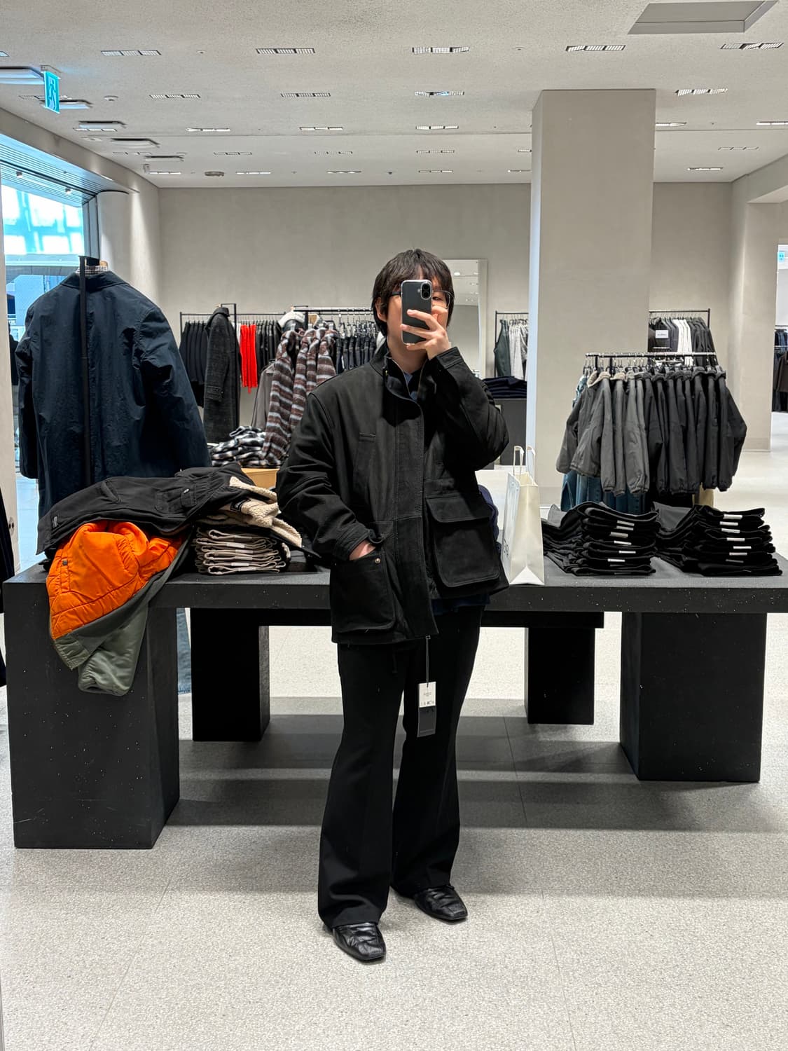 M) 자라 레더 카코트 상품이미지4