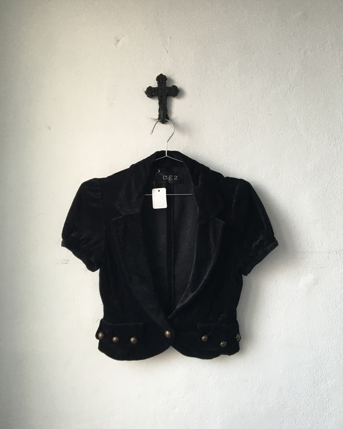 Stud point velvet jacket 상품이미지1