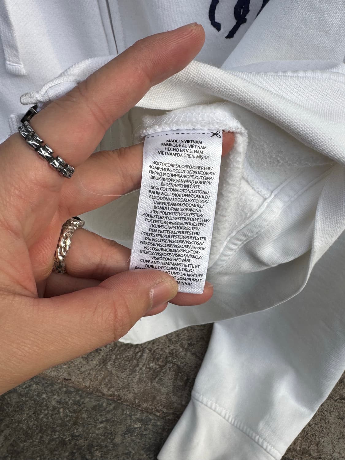 폴로랄프로렌 빅포니 화이트 후드집업 상품이미지7