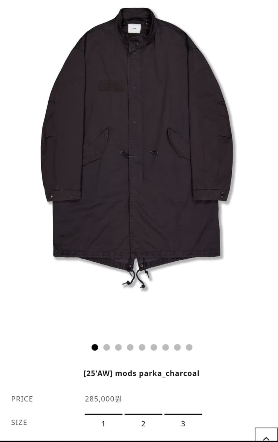 퍼렌 모즈파카 3사이즈 구매원합니다. 상품이미지1