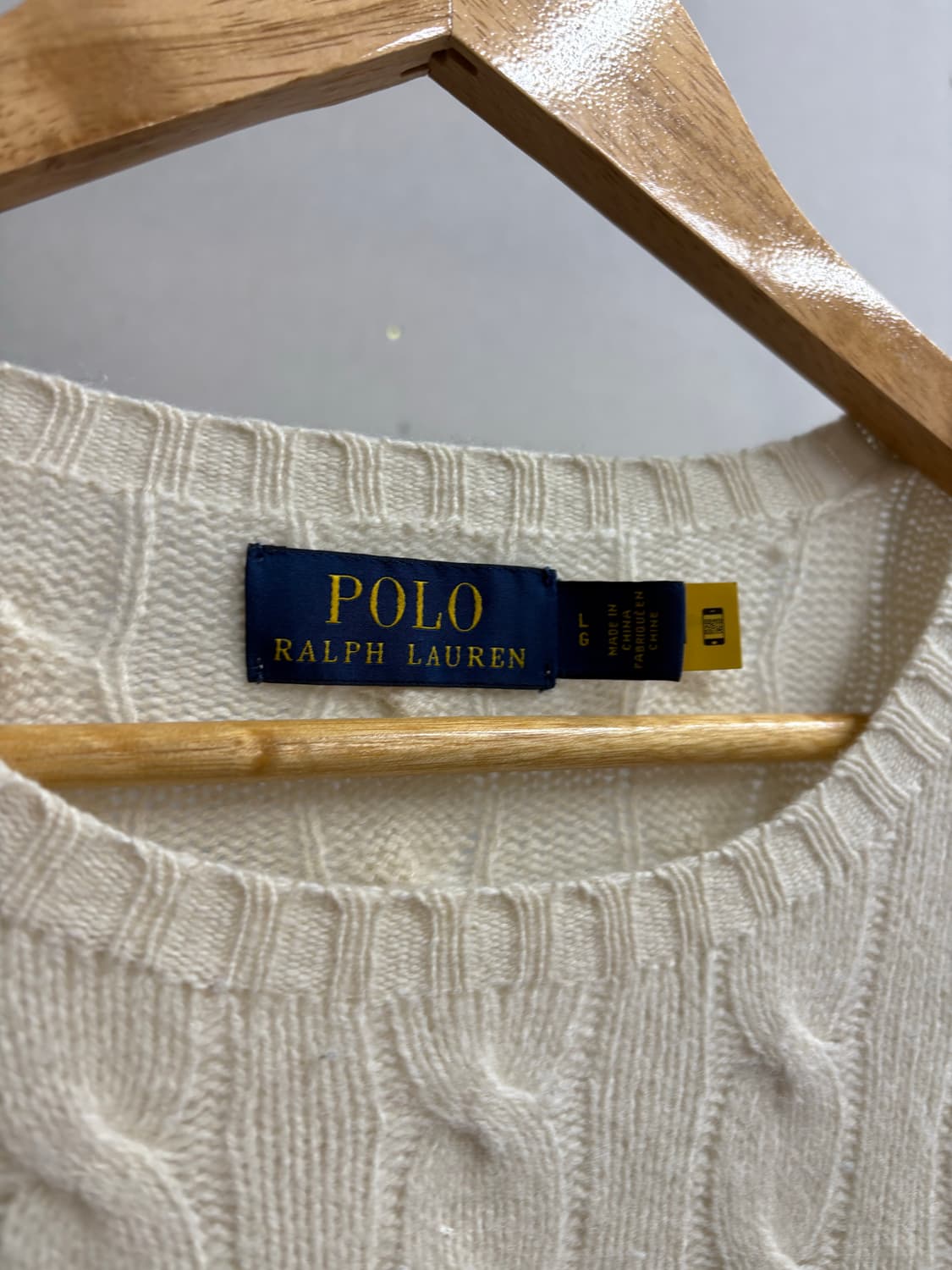 폴로 꽈배기 울 니트 상품이미지3